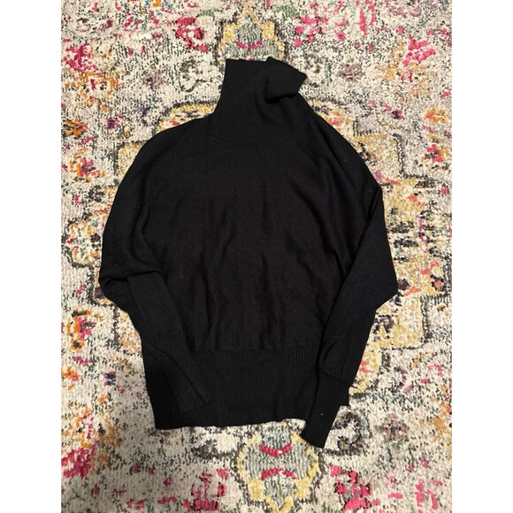 Carolyn Taylor black turtleneck sweater - Picture 1 of 3
